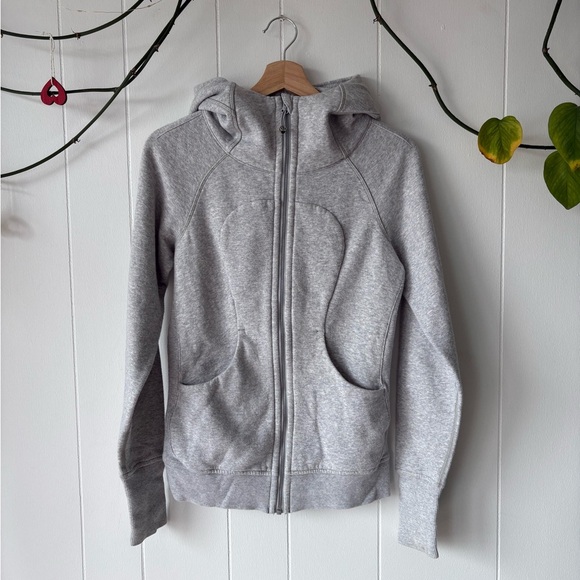 Lululemon Scuba Hoodie Heathered Grey | Size 4 - Picture 2 of 6
